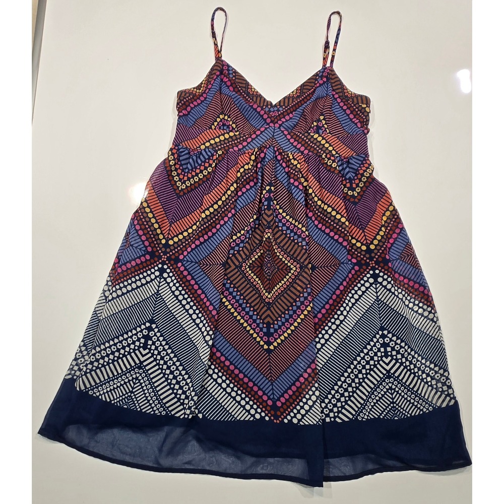 American Eagle Outfitters Sleeveless Mini Dress‎ Colorful Pattern (1240)